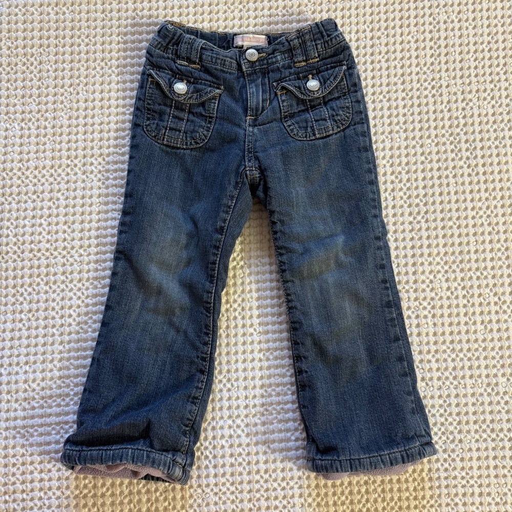 Y2K Toddler Fleece Lined Jeans